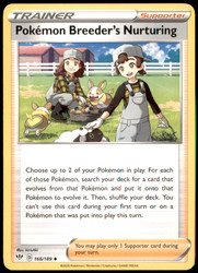Pokemon Breeder's Nurturing 166/189 Darkness Ablaze