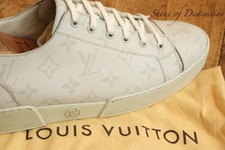 Scarpe da ginnastica Louis Vuitton LV Monogram in pelle bianca sneakers UK 8 ...
