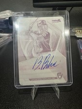 2025 Bowman’s Best Blake Burke AUTO 1/1 Magenta Printing Plate Brewers