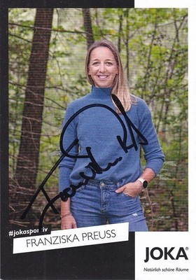 Franziska PREUSS - Deutschland, Bronze Olympia 2026 Biathlon, Original-Autogramm