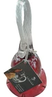 Fenton L E Hand Painted Mary Gregory Signed New/w tags Swans Cranberry Bell