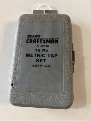 #ad Sears Craftsman 15 Piece Metric Tap Set 52378 $50.00