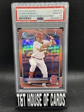 2025 Bowman JJ Wetherholt #BCP-22 1st Rose Gold Refractor /15 PSA 10 GEM