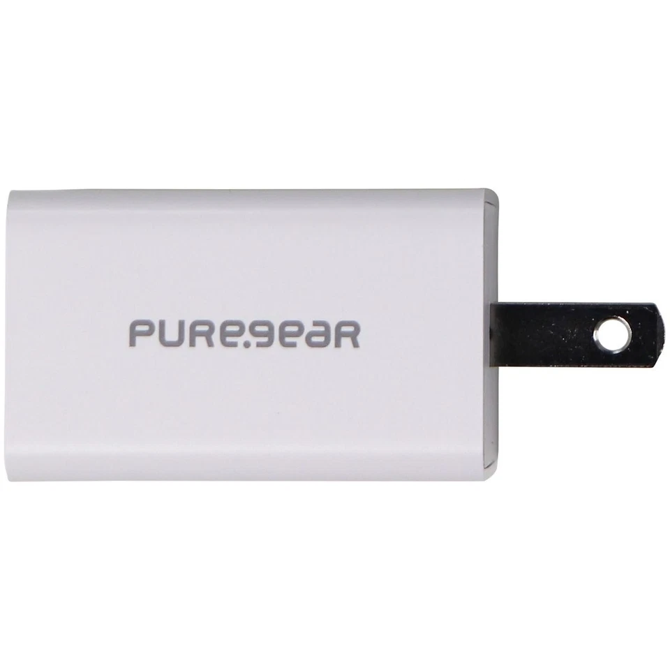 PureGear 25-Watt LightSpeed Wall Charger with Single USB-C Port - White - Image 2 of 4