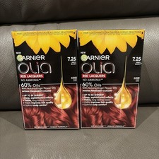 2 X Garnier Olia Permanent Hair Colour 7.25 Vinyl Blush