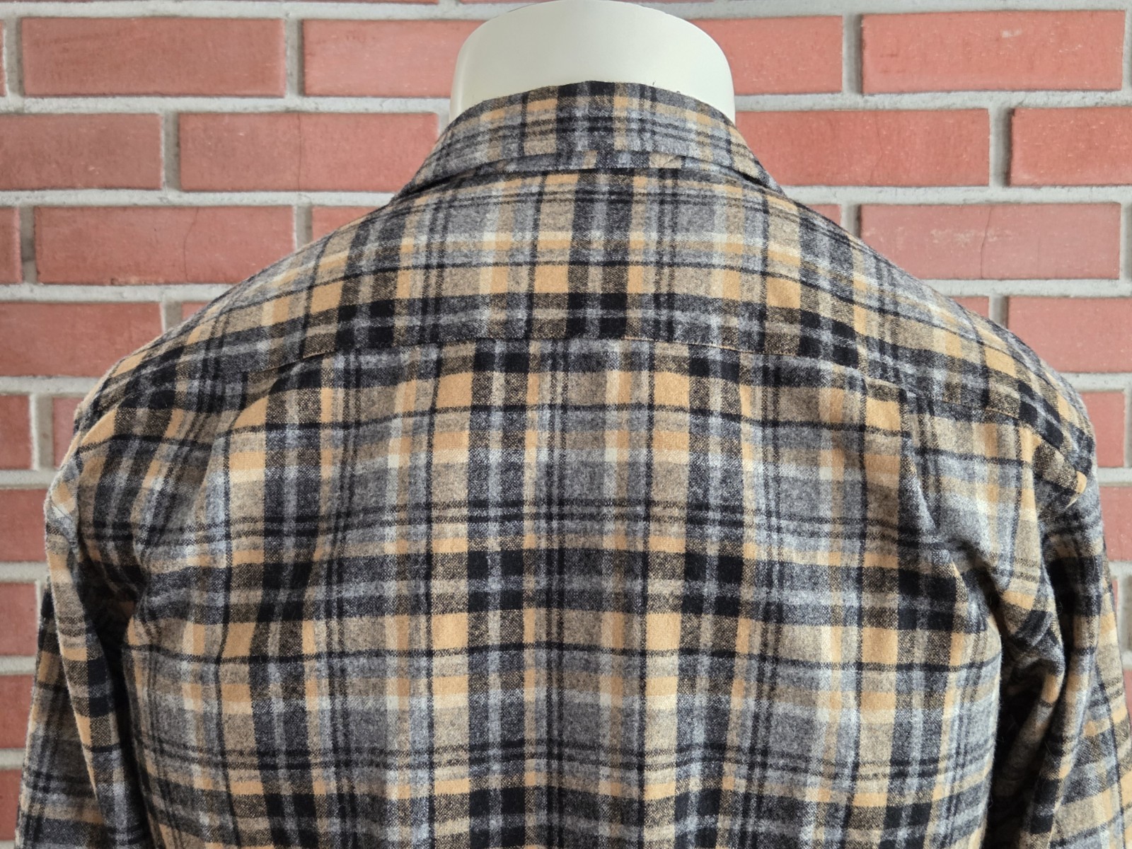 "Current" Pendleton Trail Plaid Wool Flannel Mens… - image 8