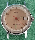 C1961 men Works 1971 Timex Sprite Red Hand Manual Wind Vintage Working Watch lot