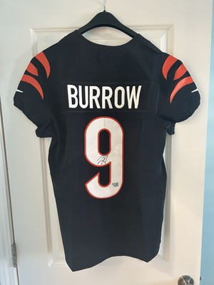 Joe Burrow Cincinnati Bengals Autographed Black Nike Elite Jersey Fanatics Cert