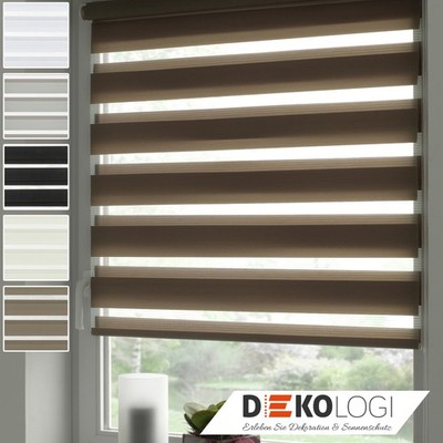 Doppelrollo Fensterrollo EASYFIX   ohne Bohren Sichtschutz Sonnenschutz  