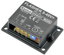 KEMO ELECTRONIC - Flasher Module for LED or Incandescent Lamps 9-48V DC