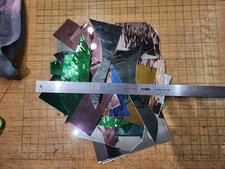 8  pounds of Mirrored Stained Glass pieces for mosaic and suncatchers Box 4