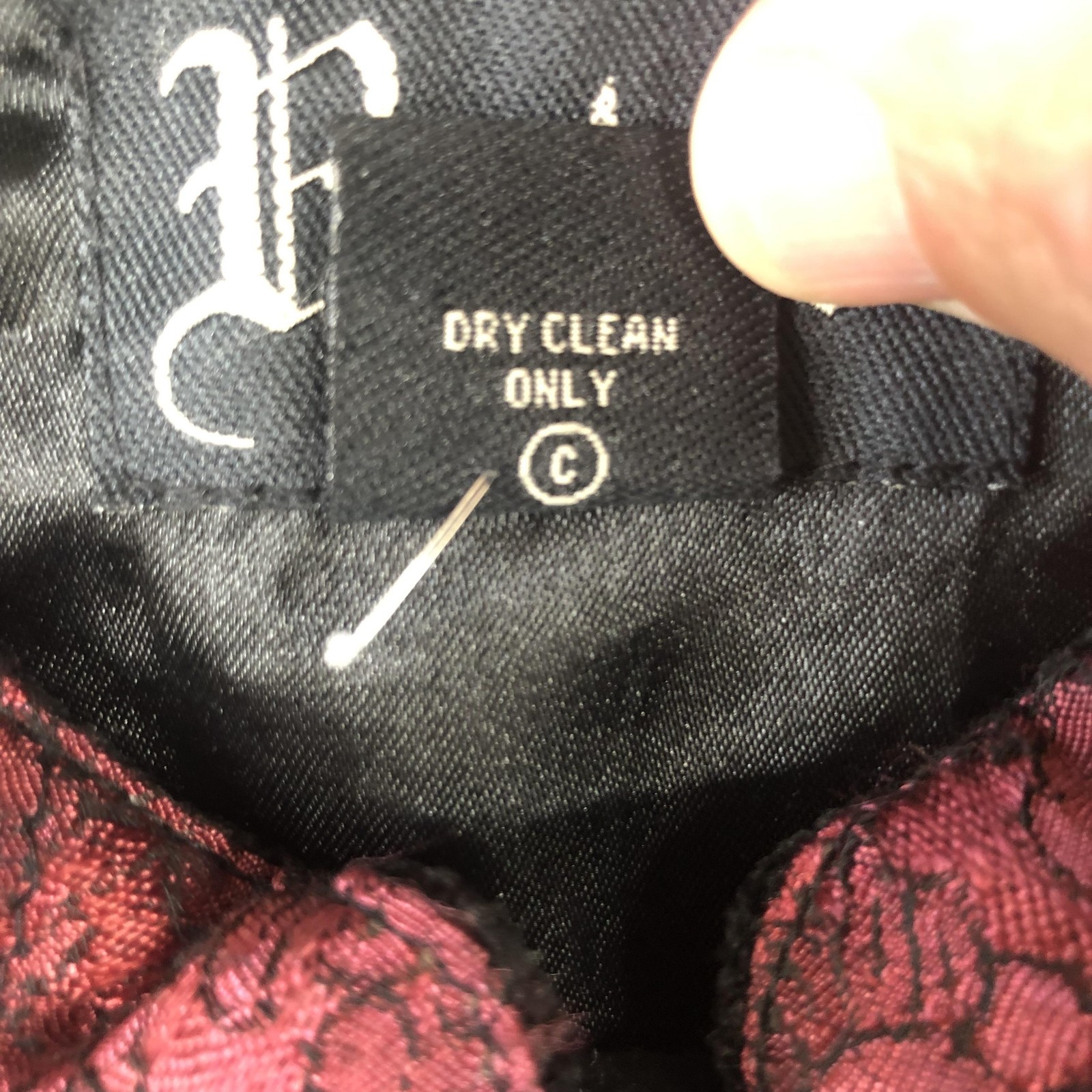 Retro Jacket Womens Medium Black Patchwork Velvet… - image 4