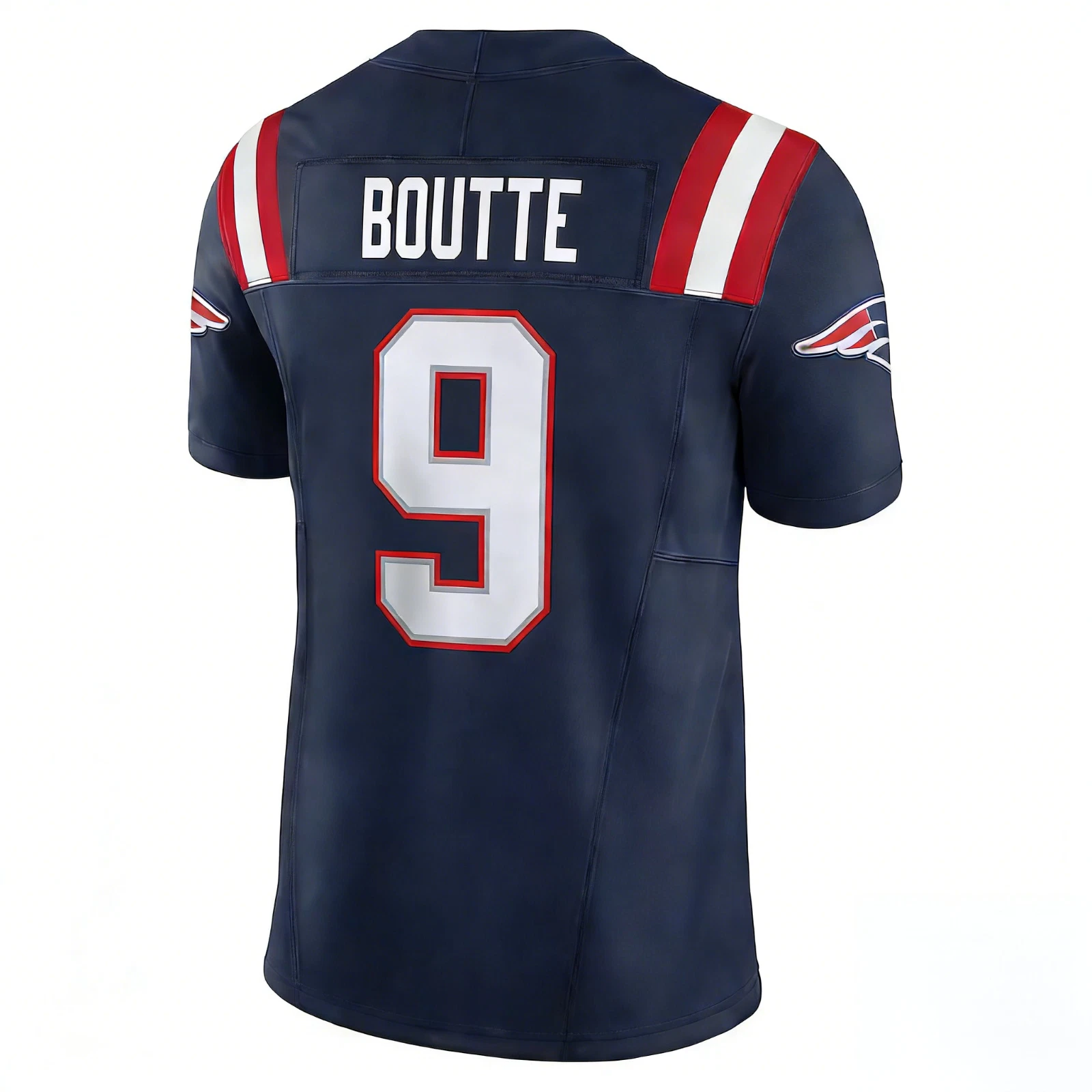 Men's Patriotss Kayshon Boutte Navy Super B.owl LX Jersey