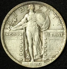 1920-P Standing Liberty Quarter- Free Shipping USA
