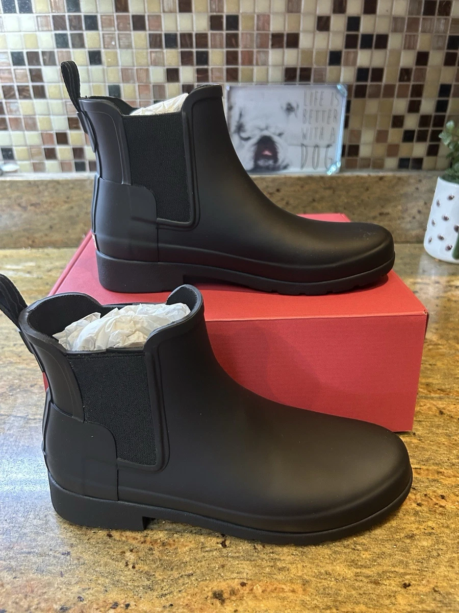 Hunter Chelsea Black Boots for Women for sale | eBay