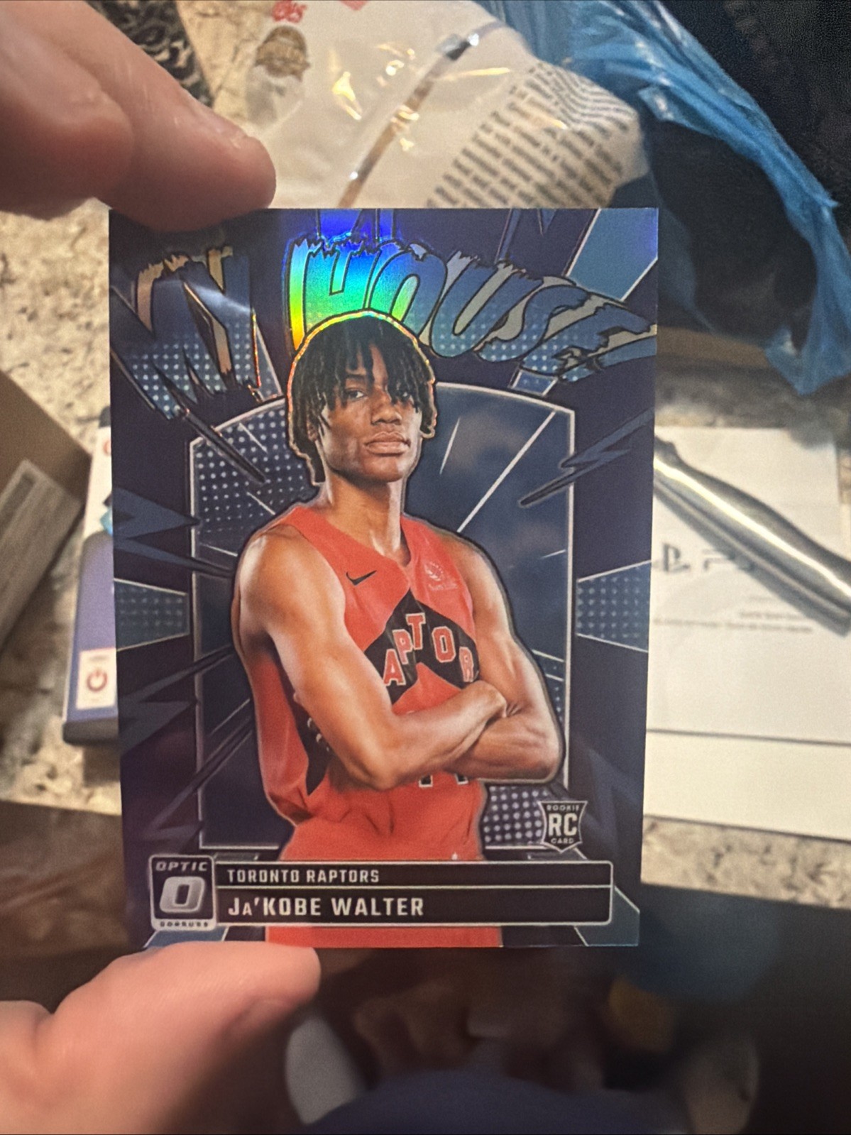 2024-25 DONRUSS OPTIC #10 JA'KOBE WALTER MY HOUSE! PURPLE PRIZM ROOKIE RC