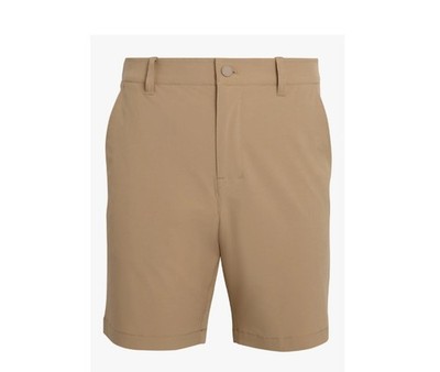 NEW MENS CHAPS STRETCH PERFORMANCE GOLF SHORTS EASY DRY KHAKI FLAT FRONT SIZE 48