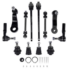 12pcs Front Ball Joints Tie Rods Sway Bars Kit Fit For Chevy Silverado Gmcsierra