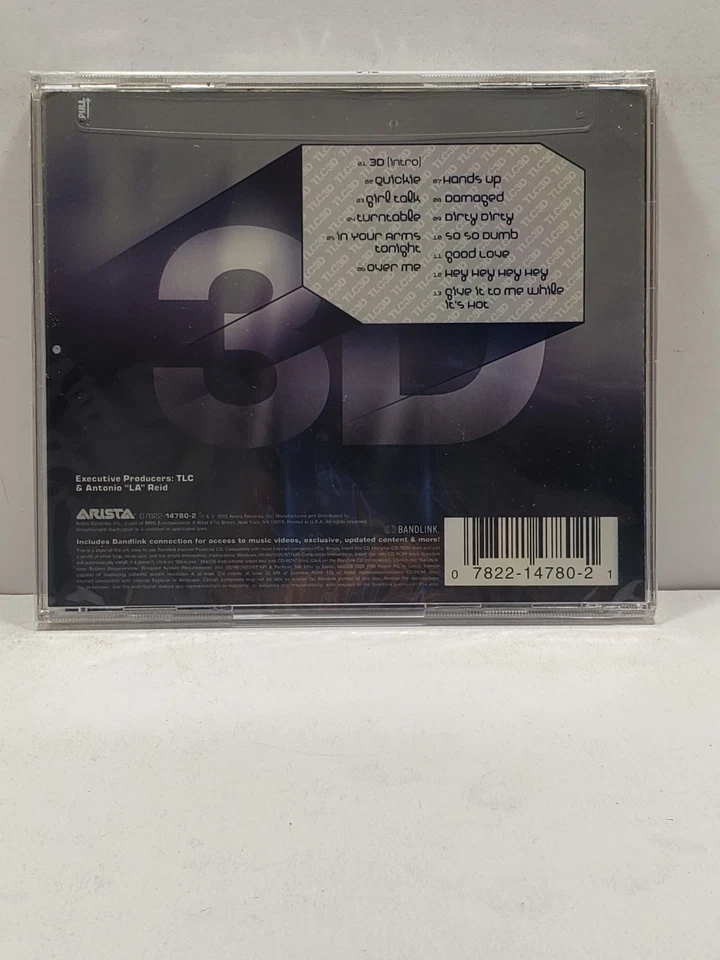 TLC 3D NEW SEALED CD 2002 Arista Hype Foto 2 de 3