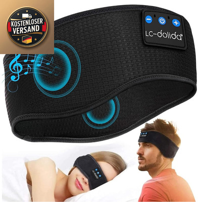 Bluetooth Kopfhörer Schlaf Stirnband Headband mit Akku 14 Std