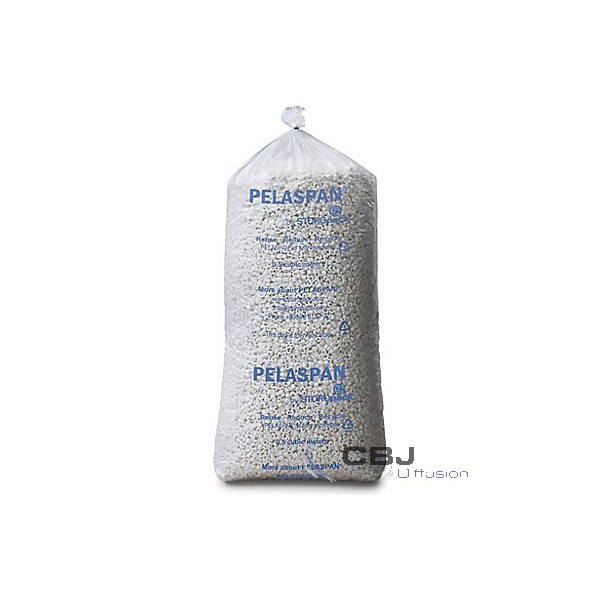 Particules de calage Pelaspan pour bourrage de carton et emballage e-commerce