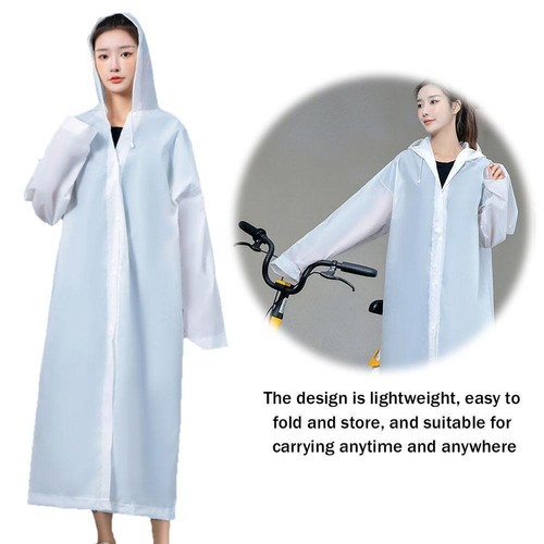 Raincoat Waterproof Poncho Reusable Plastic Adult Camping Rain Coat* S7R5 - Picture 6 of 7