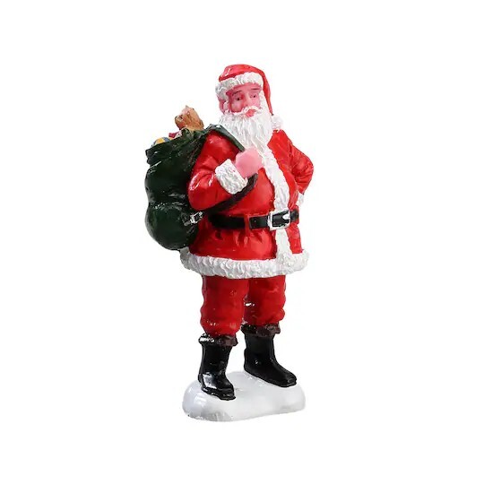 Lemax Christmas Wonderland Village Accessory SANTA CLAUS with SACK FULL of TOYS 