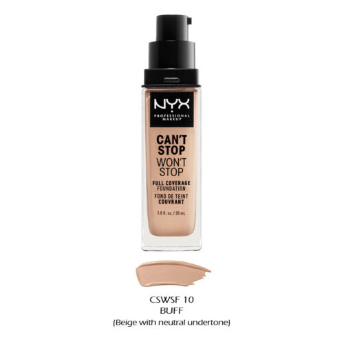 1 NYX Can't Stop Won't Stop Full Coverage Foundation "Pick Your 1 Color" *Joy's* - Picture 19 of 34