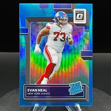 2022 Optic Football - Evan Neal #/299 - #251 TEAL BLUE HOLO MINT