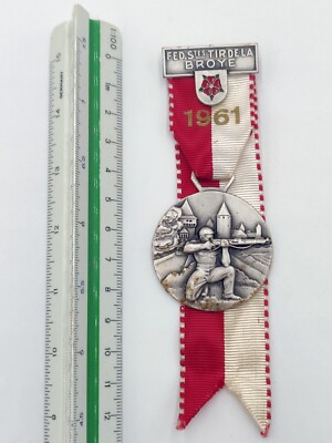 1961 LA CRROYE SUISSE HUGUENIN LE LOCLE SHOOTING DISTINCTION MEDAL