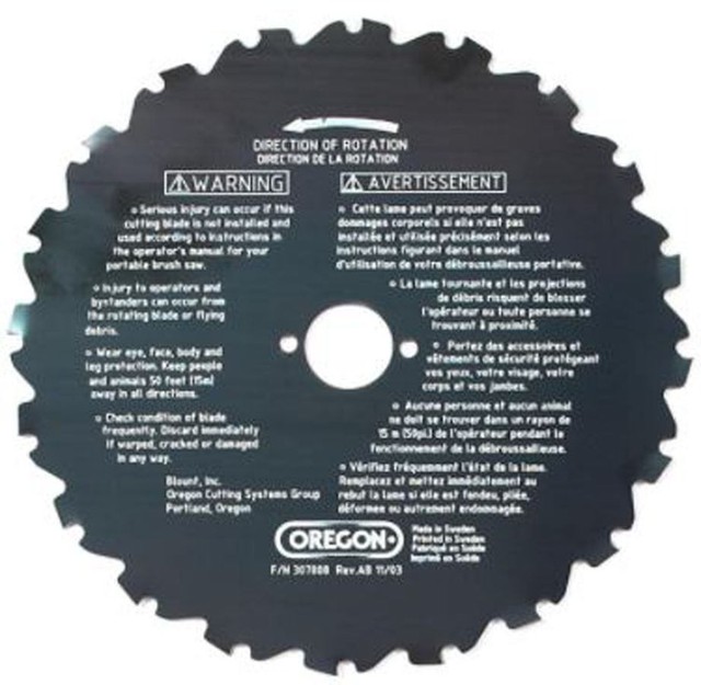 Oregon 41927 25MM 20T 8" XRT Brush Cutter Blade for TroyBilt Honda