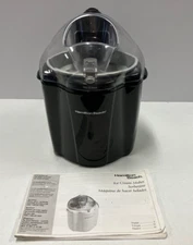 Hamilton Beach 1.5 Quart Capacity Ice Cream Maker, 68320B Black     15