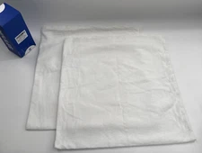 MIULEE Pack of 2 Couch Throw Pillow Covers 18" x 18" White Unused *READ..