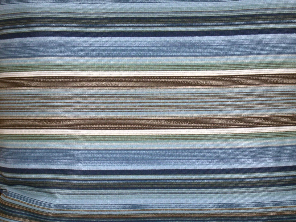 Outdoor Deep Seat Cushion Set ~ River Rock Stripe 22.5x22.5x8 / 23.5x23.5x6  NEW - Image 3 of 4