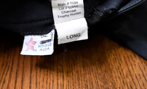 Tailored Sportsman, Trophy Hunter breeches, midrise side zip charcoal 32L long - Picture 7 of 7