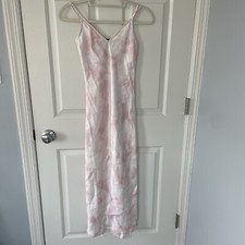 Guess Sleeveless maxi dress Tie Dye Spray strap slip Size small