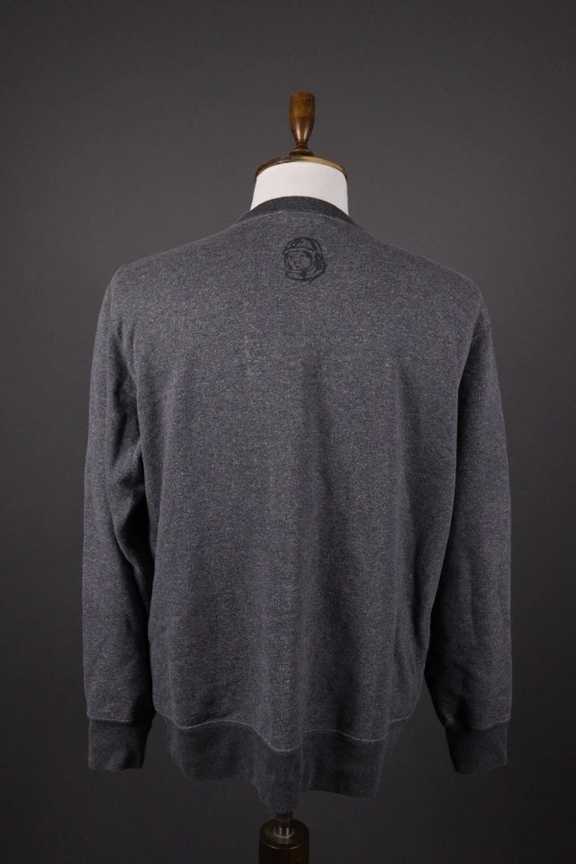 BILLIONAIRE BOYS CLUB Gray Big Logo Long Sleeve Sweater Size XL - Image 3 of 4