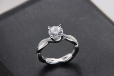 2 Ct Round Cut Simulated Diamond Solitaire Wedding Ring In 14k White Gold Plated