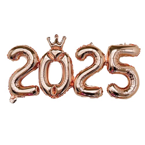 1PC 2025 Happy New Year Number 36*18 Inch Foil Balloon Eve Party Decor - Picture 9 of 10