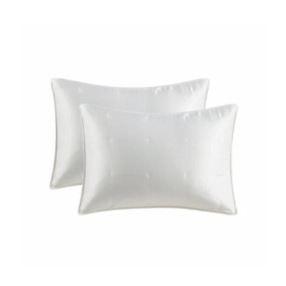 Beautyrest Polyester Charmeuse Ivory Full Queen Quilt Mini Set - Image 2 of 4