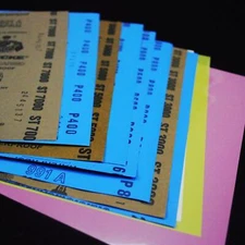 Sandpaper  Wet & Dry  Grits 80 thru 7000 -- 5 1/2 X 9 or 9 X 11