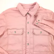 $1295 DRKSHDW Rick Owens Faded Pink Denim Shirt Jacket Men's Size Medium