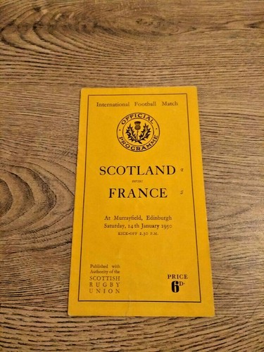 Scotland v France Rugby Programmes 1948 - 2012 - Picture 7 of 66