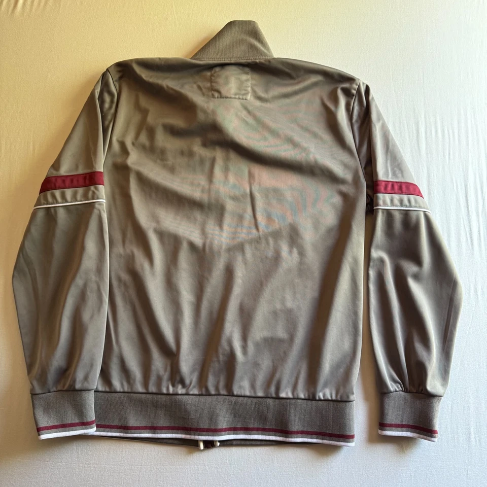 MARC ECKO CUT & SEW Track Jacket Mens XL Gray White Zip Athletic Street Style - Image 2 of 4