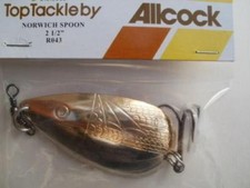 Allcock 2.5" Norwich Brass Copper Spoon Salmon Pike Lure