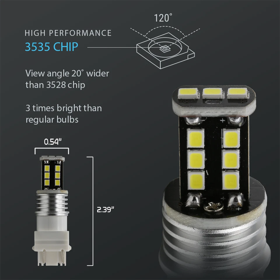 3157 Xenón Blanco Intermitente Intermitente LED Bombillas x 10 Pares Foto 2 de 4