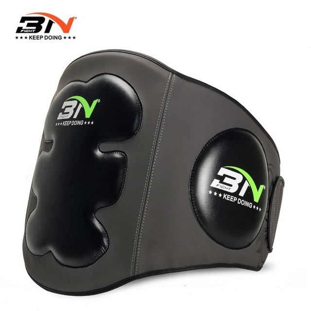 MMA Sparring Boxing Belly Pad Muay Thai Waist Trainer Stomach Chest