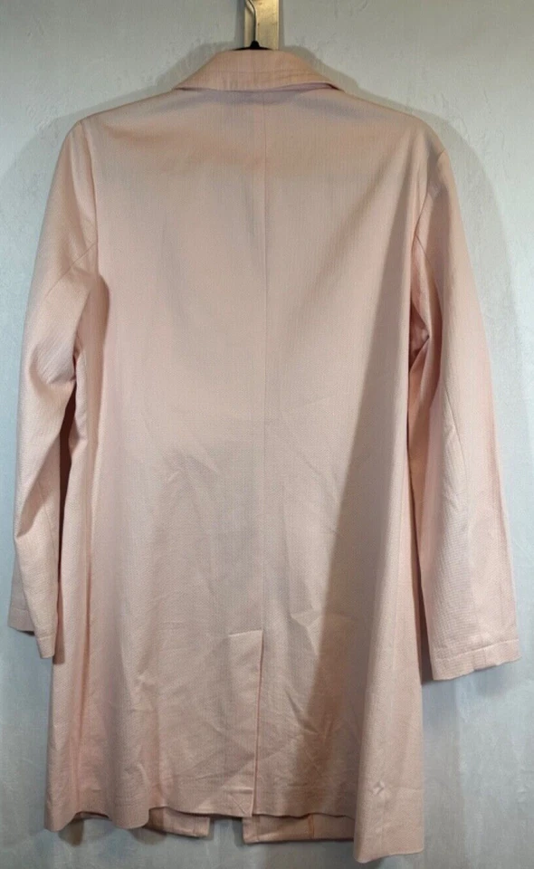 Chaqueta Abrigo MAG by Magaschoni Mujer 8 Cierre a Presión Oculto Rosa Algodón Columpio A59 Foto 4 de 4