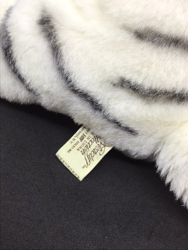 "Felpa de tigre siberiano blanco sentado colección Westcliff vintage con etiqueta 11""" - Imagen 5 de 6