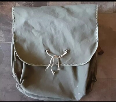 Ammunition Bag From 1942 WWII.  Includes Plate For Soldier To Eat His Food From.
